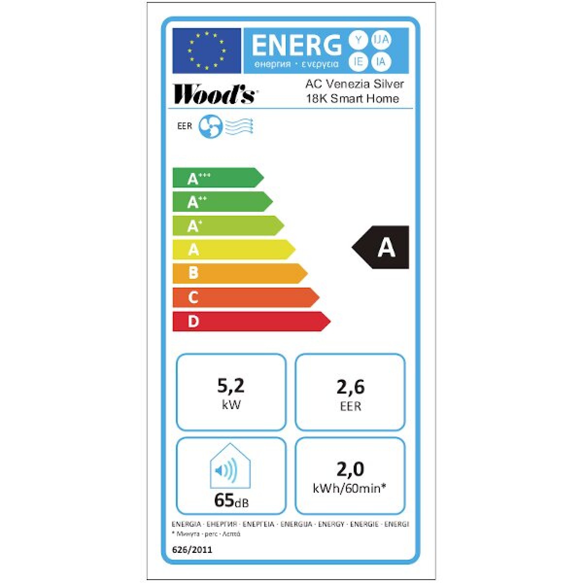 Mobilná klimatizácia Woods VENEZIA 18K Smart Home Mobilná klimatizácia Woods VENEZIA 18K Smart Home