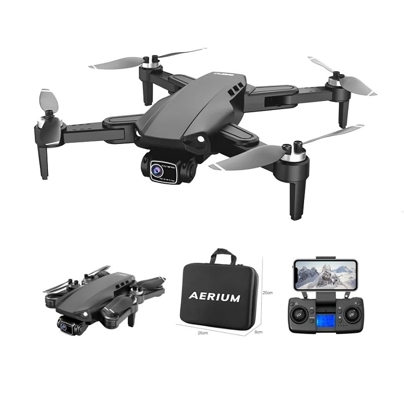 Dron AERIUM L900 GPS 4K čierny – 3 batérie