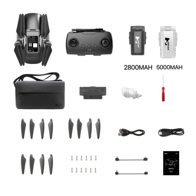 Dron AERIUM Hubsan Blackhawk 2 GPS 4K Combo čierny – 2 batérie