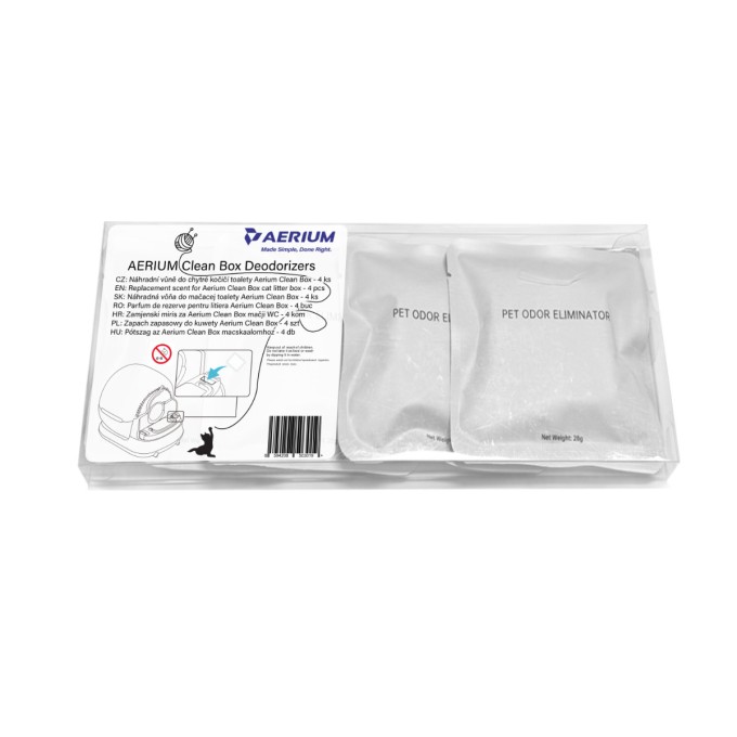 AERIUM Clean Box Deodorizers - náhradné vône - 4 ks AERIUM Clean Box Deodorizers - náhradné vône - 4 ks