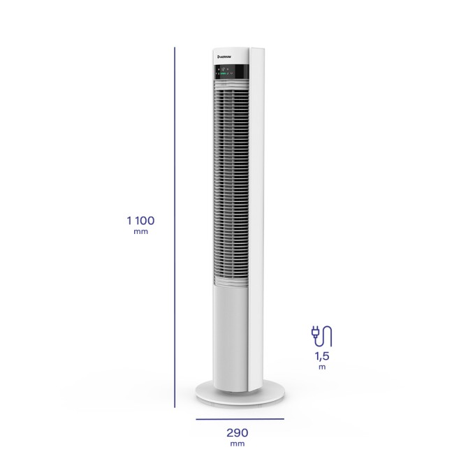 Stĺpový ventilátor AERIUM SilentTower IonWIFI AF500